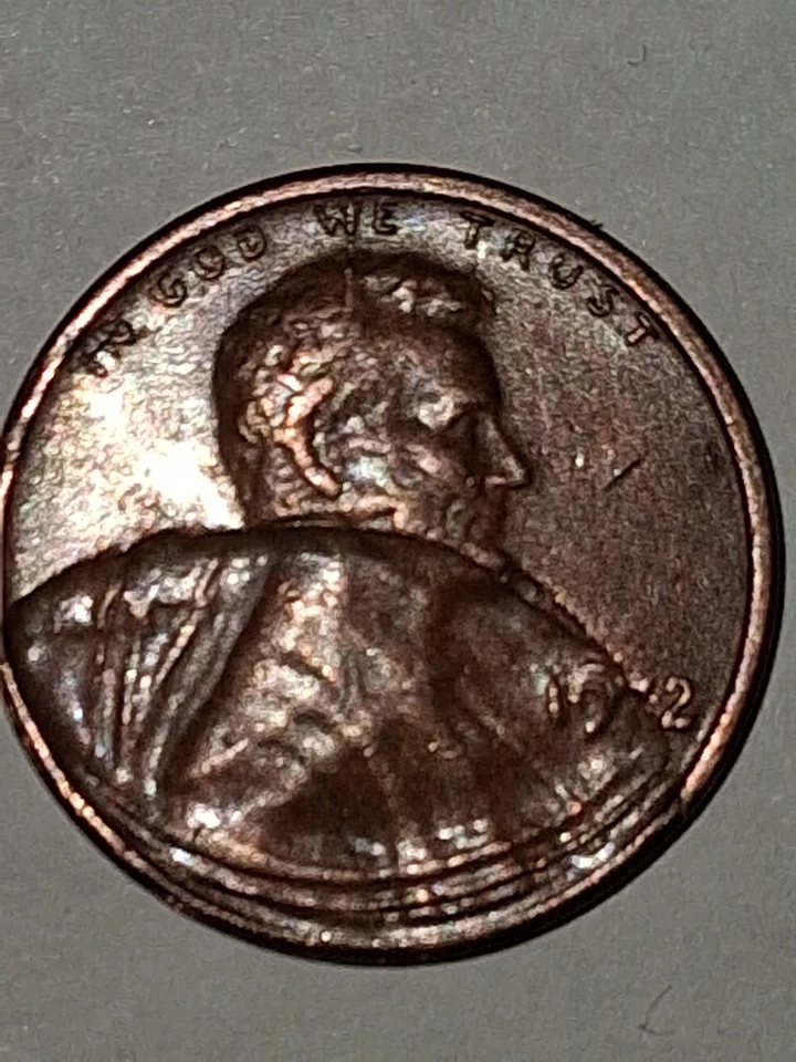 1972 P 层压机错误,正面撞击,尖头,部分断板  — 第 1/4 张图片