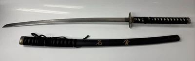 Japanese Samurai Katana Sharp Sword Steel Sharp Blade Inscribed - Image 1 of 4