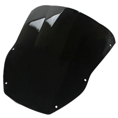 ABS Plastic Black Windshield for Kawasaki Ninja ZX12R 2000 2001 Front Windscreen - Image 1 of 3