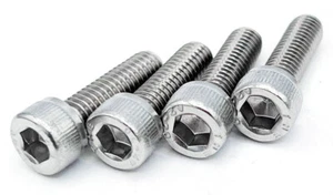 4 Center Cap Screws 6mm x 20mm, Stainless Steel - Picture 1 of 7