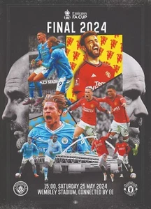 Manchester United V Manchester City FA Cup Final 2024 Match Programme - Picture 1 of 1