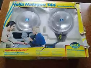 Hella 144 driving lights chrome new mercedes vw porsche - Picture 1 of 8