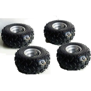 4PCS 145/70-6'' Wheel Tyre Taotao 110cc 90cc 70cc 50cc ATV Quad Go Kart Tire Rim - Picture 1 of 7