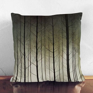 Plump Cushion Abstract Forest Winter Soft Scatter Throw Pillow Case Cover Filled - Picture 1 of 3