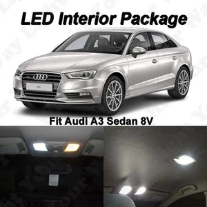 Kit de 7 luces interiores LED SMD SMD Audi A3 8V sedán xenón blanco canbus libre de errores - Imagen 1 de 8