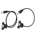 2Pcs USB 2.0 B Male to B Female Cable Printer Scanner Hard Disk Extension Cable