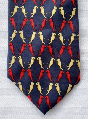 Corbata de seda vintage Fabris Venezia Italia - Gárgolas Foto 1 de 3