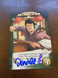 Big guai in Little China carta autografata Donald Li Upper Deck firmata - Foto 1 di 2