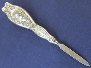 NAIL FILE! Vintage VICTORIAN design silverplate: FIGURAL pattern: LOVELY - Picture 1 of 4