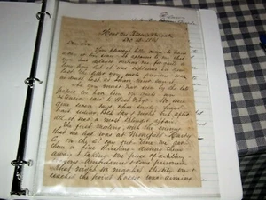 1864 Civil War Letter Confederate Army Gen. Rosser's Brigade AAG William Porter - Picture 1 of 12