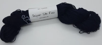 (398 €/kg): 50 g  BC Garn JAIPUR SILK FINO, Fb 57 nachtblau -Maulbeerseide #6654 - Bild 1 von 3