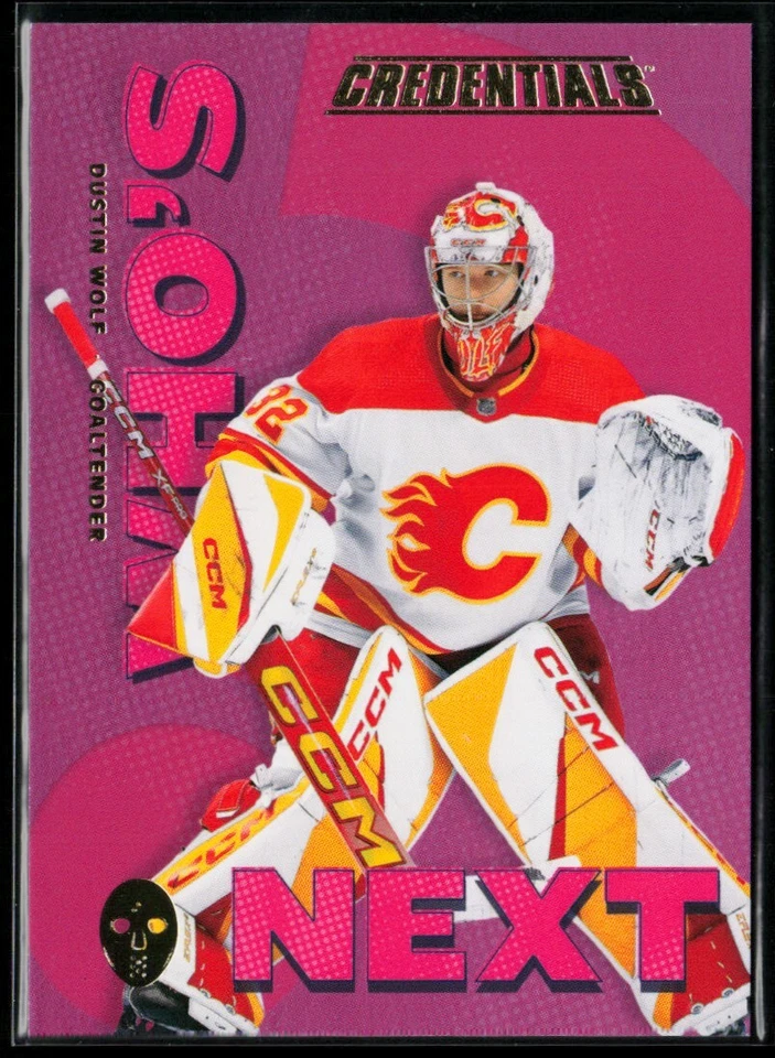 2023-24 Upper Deck Credentials Who's Next? #WN-DW Dustin Wolf RC - Image 1 of 2