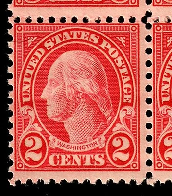 US #634 1926 2c Wash. 'Long Ear' Recut Var, PN #20342 UR Pos 34. MNH F (CV $175) - Image 1 of 4