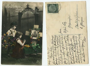 04638 - Am Elterngrab - Ansichtskarte, gelaufen Kressbronn 23.12.1938 - Bild 1 von 2