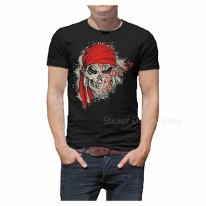 Skull Skull Praten T-Shirt Print Unisex Cotton Fruit of The Loom - Picture 1 of 1