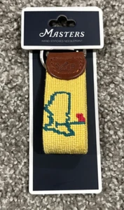 2025 Masters Smathers & Branson Needlepoint Keychain FOB Augusta Yellow 🔥 ⛳ - Picture 1 of 5