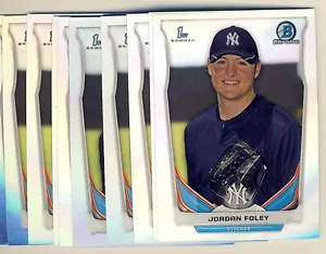 (25) 2014 Bowman Chrome Draft Refractor Jordan Foley Novato LOTE Yankees DP128 - Imagen 1 de 1