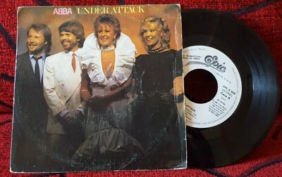 ABBA ** Under Attack ** VERY RARE 1982 Spain 7" PROMO SINGLE - Image 1 of 4