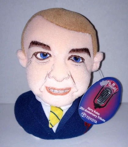 Vintage Harry Kalas Plush Bean Bag Doll with Tag - Vet SGA 2000 - Does Not Talk Cover