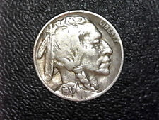 1937 USA 5 Cents Coin Buffalo Nickel