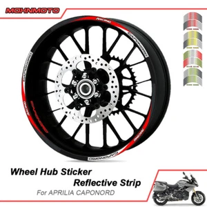 For Aprilia Caponord 1200 Motorcycle Wheel Rim Reflective Decal Sticker Strips - - Picture 1 of 15