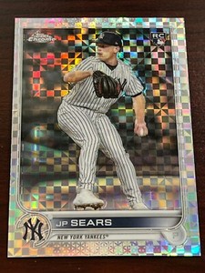2022 Topps Chrome Update X-Fractors 82/99 #USC110 JP Sears RC New York Yankees