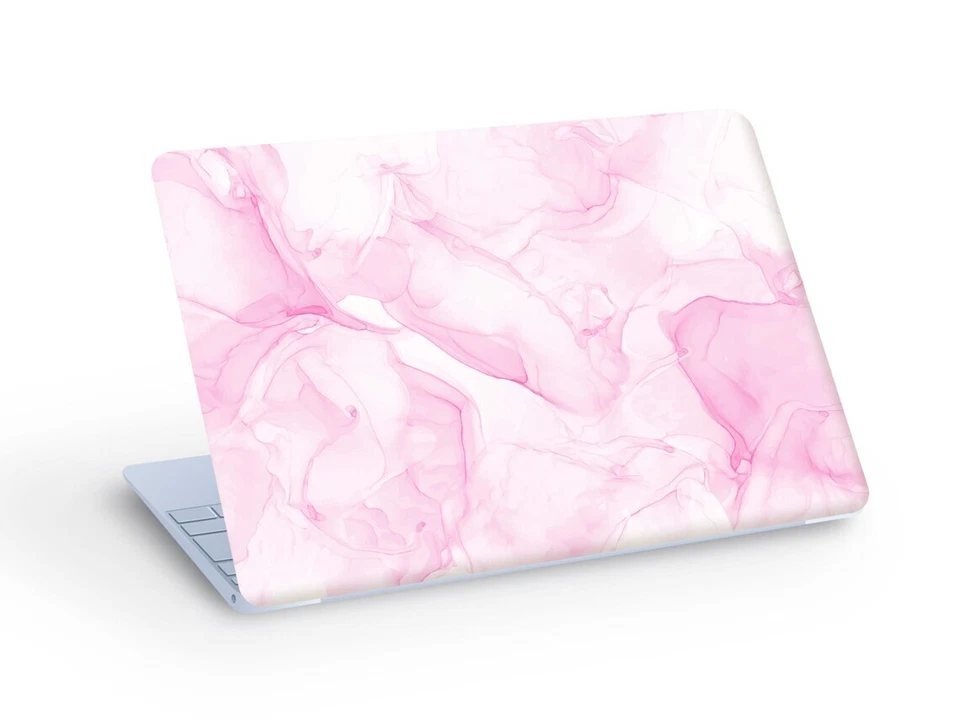 Pink MARBLE Ink LAPTOP SKIN Decal Sticker, Pink Marble Laptop Skin - Custom Size - Image 1 of 1