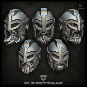 Viking Heads Five models Puppetswar S386 - Picture 1 of 3