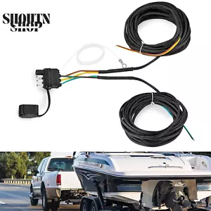 22FT 4-Pin 5-Wire Trailer Wiring Harness with Nylon Net Tube Protection, for Rew - Picture 1 of 12