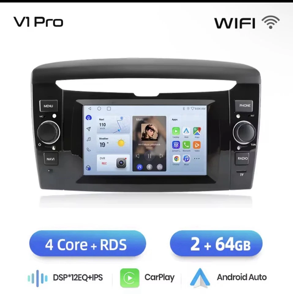 Autoradio Lancia Ypsilon 2012-2020 CarPlay-AndroidAuto Wireless 2G+64GB BT RDS - Immagine 1 di 4