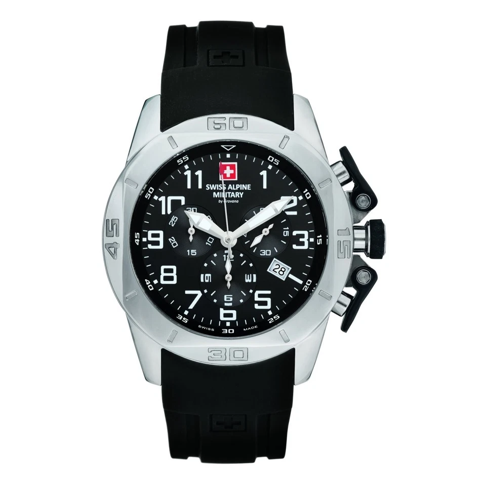 Reloj Swiss Alpine Militar Hombre Cronógrafo 7063.9837SAM Silicona Foto 1 de 1