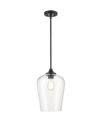 Millennium Lighting 1-Light 10 in. Matte Black Mini Pendant - Image 1 of 4