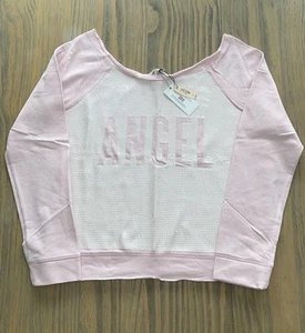 Victoria’s Secret FASHION SHOW 2013 Pink Angel Bling Sequin Sweatshirt RARE L - Picture 1 of 7