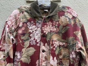 Vintage Smith & Hawken Canvas Chore Barn Jacket Oversized S-Cord Trim-2 Buttons Gone - Bild 1 von 11