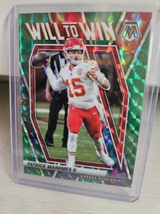 Patrick Mahomes II 2021 Prizm Green Mosaic Will To Win Kansas City Chiefs Panini - Bild 1 von 2
