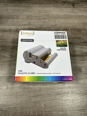 VuPoint Color Cartridge ACS-IP-P10-VP For Photo Cube Compact Printer-NEW - Image 1 of 3