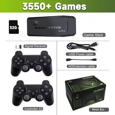Console Gamestick 4k HD Videogiochi TV HDMI + 10000 Giochi Retro Emulatore - Immagine 1 di 4
