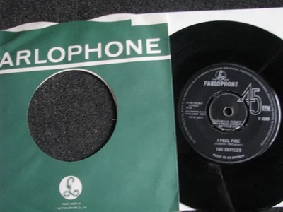The Beatles-I feel fine 7" Vinyl-1964 UK-Parlophone Records-R 5200 - Bild 1 von 2
