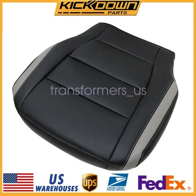 For Ford F150 RAPTOR -Driver Side Bottom Leather Seat Cover Black Perf 2017-2020 Foto 1 de 4