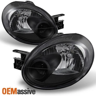 Faros de repuesto con bisel negro neón para Dodge 03-05 izquierda+derecha Foto 1 de 4
