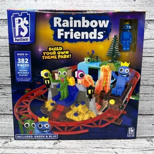 PhatStacks Rainbow Friends Deluxe Buildable Playset 382 Pieces Set Green Blue - Picture 1 of 6