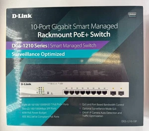 D-Link  Web Smart (DGS-1210-10P) 10-Ports External Ethernet Switch - Picture 1 of 5