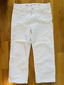 Cat & Jack Target Wide-Leg Crop Size 10 Stretch Jeans White NWOT - Picture 1 of 4