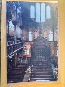 Postkarte: Eldridge Street Synagoge, New York City, Innenansicht RPPC unbespielt - Bild 1 von 2
