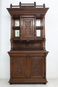 Buffet Gründerzeit Antik Eiche Anrichte Historismus Kredenz Frankreich Buf138 - Bild 1 von 20