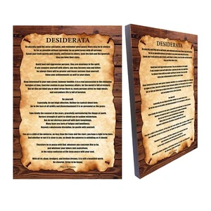 Desiderata by Max Ehrmann Poetry  Home decor wall art - Picture 1 of 7