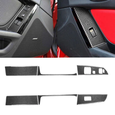 Cubierta de control de puerta interior de fibra de carbono 6 piezas para Mazda RX-8 tipo B Foto 1 de 4