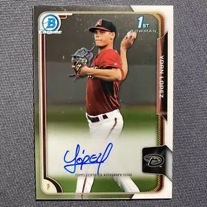 YOAN LOPEZ 2015 Bowman Chrome Bowman 1st On-Card Autograph Card #BCAP-YL D-Backs - Picture 1 of 2