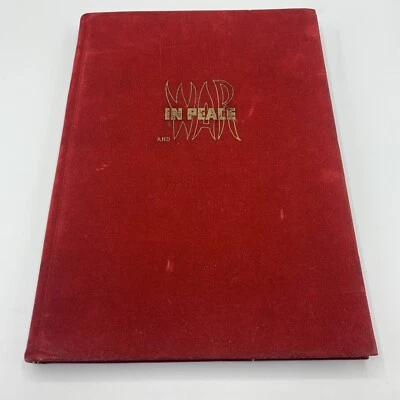 In War And Peace Israel Faians AMIHAI Hardcover Book Tel Aviv Palestine VTG - Image 1 of 4