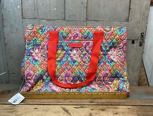 Vera Bradley Triple Compartment Travel Bag NWT Paisley In Paradise - Picture 1 of 11